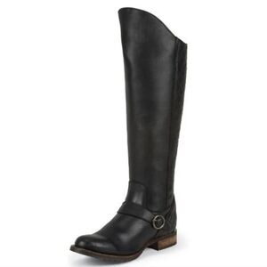Justin brand boots kiva 17 inch tall riding boot size 7